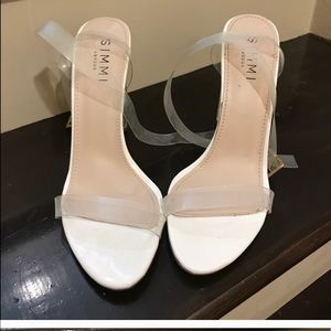Simmi Perspex Clear Heels